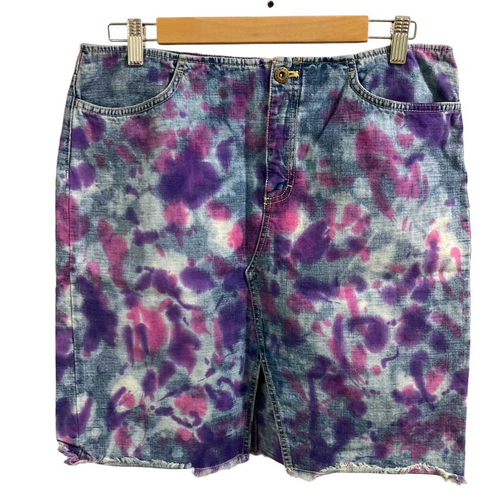 Tommy Hilfiger Tie Dyed Jean Skirt 8